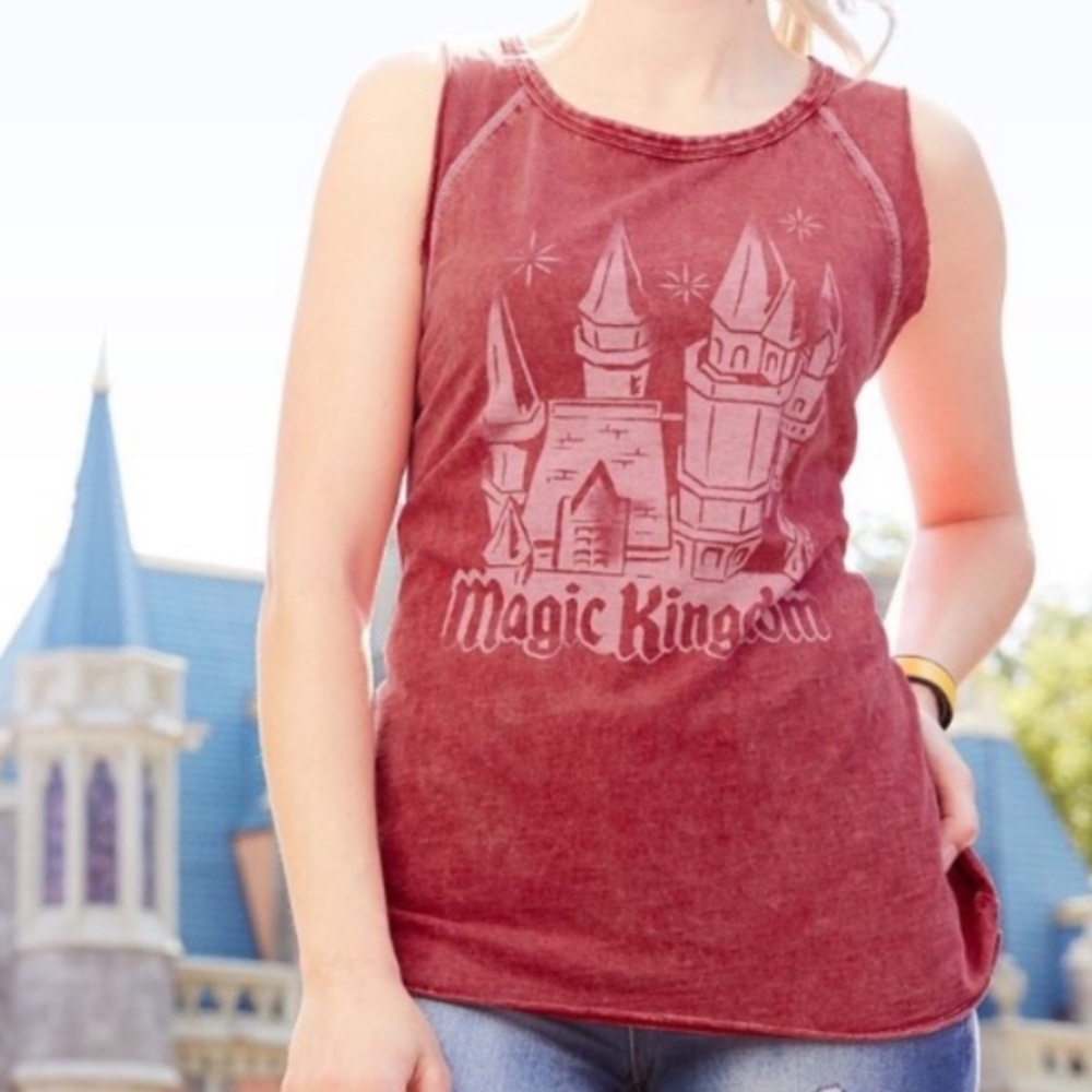 Disney Parks Forever Collection by Junk Food Magic Kingdom Sleeveless Top- M